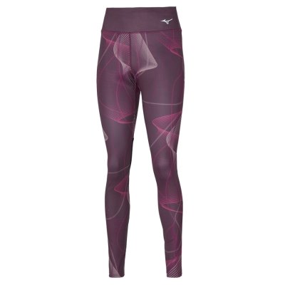 Mallas Mizuno Printed Mujer - Rosas - Chile M792APZXWO